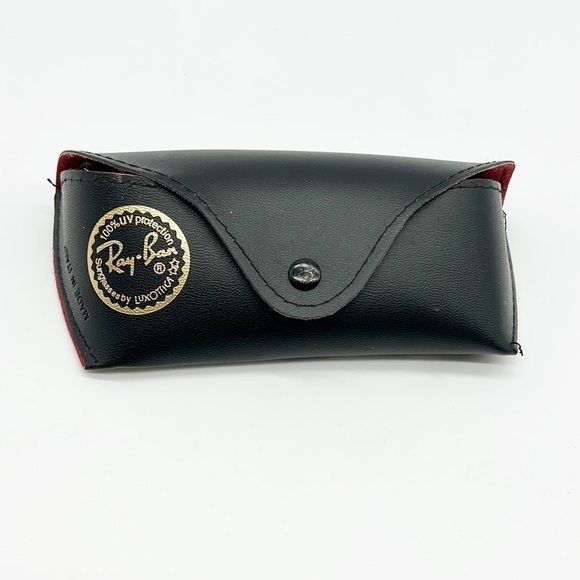 Ray Ban Sunglass Eyewear Case Black with Red Interior - Picture 1 of 7